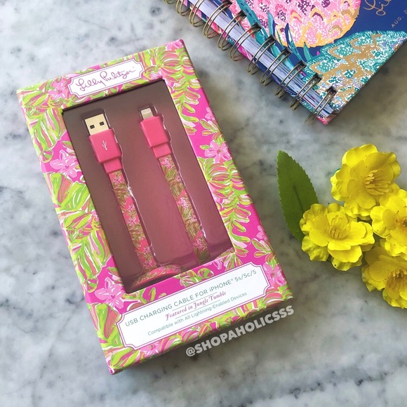 Lilly Pulitzer Accessories - 🎉 LILLY PULITZER iPhone Charging Cable Cord